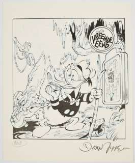 [Original comic & book illustrations] Daan Jippes (1945-) - cover illustration Donald Duck | Zwiggelaar Auctions