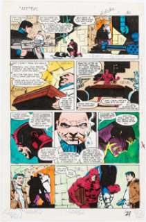 Glynis Oliver (as Glynis Wein) - Daredevil #172 Story Page 21 Production Color Guide (Marvel, 1981).