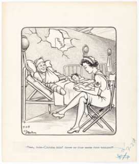 Eric Stanton | Tin Hats Wartime Daily Comic Strip Original Art (Bell Syndicate, 1940s).... | Heritage