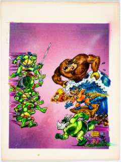 Barry Grossman Teenage Mutant Ninja Turtles Meet the Conservation Corps Cover Color Guide Pr...
