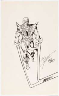 George Perez and Pablo Marcos - Jack of Hearts Specialty Illustration Original Art (1977)....