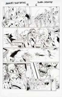 Steve Kurth and Andrew Hennessy - Avengers: The Initiative #18 Story Page 7 Original Art (Marvel, 2008)....