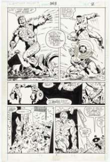 Kieron Dwyer And Al Milgrom | Captain America #343 Story Page 2 Original Art (Marvel, 1988).... | Heritage