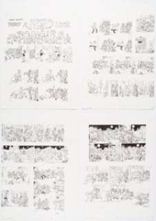 Aragonés, Sergio | Sergio Aragones MAD #483 Complete 4-Page Story "A MAD Look At Zombies" Original Art (EC, 2007).... (Total: 4 Original Art) | Heritage