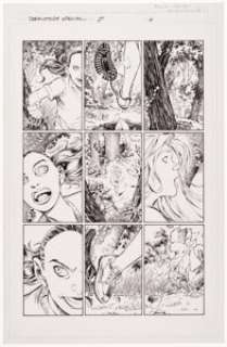 Peterson, Brandon - Brandon Peterson and Richard Bennett Dreams of Darkchylde #1 Story Page 6 Original Art (Image, 2000)....