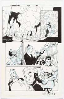 ChrisCross - ChrisCross and Anibal Rodriguez Captain Marvel #21 Story Page 21 Original Art (Marvel, 2001)....