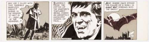 Bald, Ken | Ken Bald (as K. Bruce) Dark Shadows Daily Comic Strip Original Art dated 7-1-1971 (Dan Curtis, 1971).... | Heritage