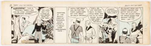 Caniff, Milton | Milton Caniff Terry and the Pirates Daily Comic Strip Original Art dated 3-22-35 (Chicago Tribune, 1935). ... | Heritage