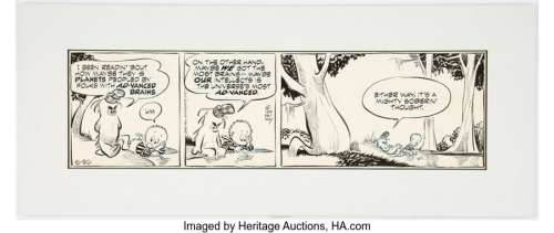 Kelly, Walt | Walt Kelly Pogo Daily Comic Strip Original Art dated 6-20-59 (Hall Syndicate, 1959). ... | Heritage