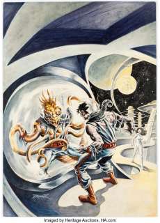 Brunner, Frank | Frank Brunner Unknown Worlds of Science Fiction #4 Cover Original Art (Marvel Comics, 1975).... | Heritage