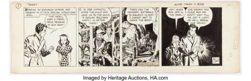 Caniff, Milton | Milton Caniff Terry and the Pirates Daily Comic Strip Original Art dated 4-3-39 (Chicago Tribune - N. Y. News Synd... | Heritage