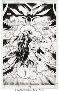 Semeiks, Val - Val Semeiks and Prentis Rollins DC 2000 #2 Splash Page 29 Original Art (DC, 2000)....