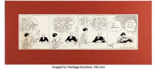 Smith, Sidney - Sidney Smith The Gumps Sunday Comic Strip Original Art (Chicago Tribune/NY News Syndicate, 1926). ...