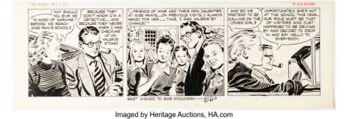 Raymond, Alex | Alex Raymond Rip Kirby Daily Comic Strip Original Art dated 9-13-49 (King Features Syndicate, 1949). ... | Heritage