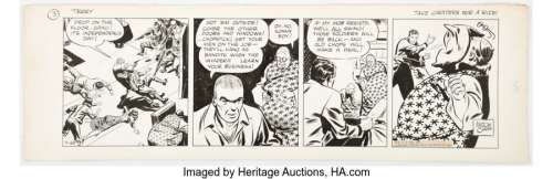 Caniff, Milton | Milton Caniff Terry and the Pirates Daily Comic Strip Original Art, dated 11-20-40 (News Syndicate Co., Inc., 1940... | Heritage