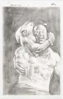 Medina, Lan - Lan Medina Foolkiller #3 Cover Original Art (Marvel, 2008)....