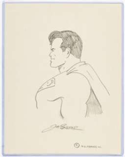 Shuster, Joe | Joe Shuster Superman Sketch Original Art (1970s).... | Heritage