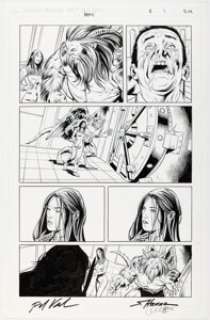 Hanna, Scott - Scott Hanna [Neil Edwards printed blue lines] Herc #3 Story Page 9 Original Art (Marvel, 2011)....