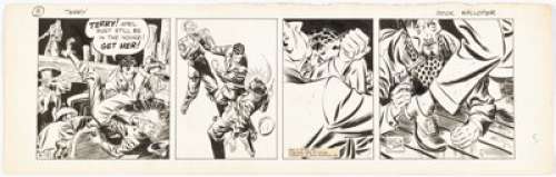 Caniff, Milton | Milton Caniff Terry and the Pirates Daily Comic Strip Original Art dated 4-12-39 (Chicago Tribune-N.Y. News, 1939)... | Heritage