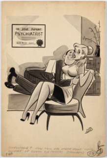 Decarlo, Dan | Dan DeCarlo Snap September-1956 Single Panel Gag Cartoon Illustration Original Art (Humorama, 1956).... | Heritage