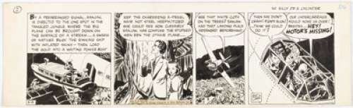 Caniff, Milton | Milton Caniff Terry and the Pirates Daily Comic Strip Original Art dated 3-6-1939 (Chicago Tribune/NY News, 1939).... | Heritage