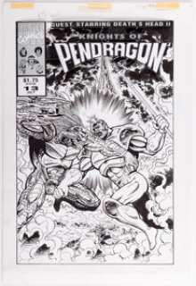 Royle, John | John Royle Knights of Pendragon #13 Cover Original Art (Marvel, 1993).... | Heritage