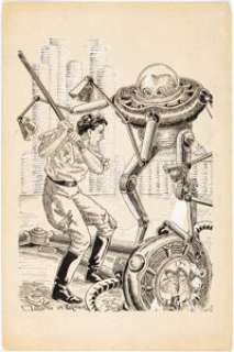 Turner, Harry | Harry Turner Alien Invasion Pulp-SF Original Art (c. 1930s-’40s).... | Heritage