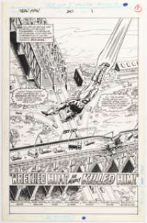 Trimpe, Herb | Herb Trimpe and Al Milgrom Iron Man #251 Splash Page 1 Original Art (Marvel, 1989).... | Heritage