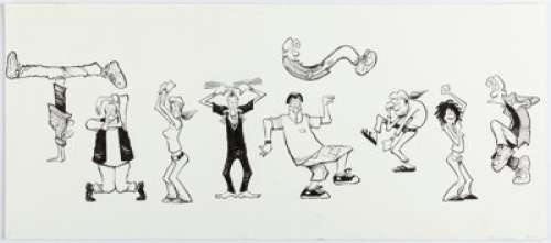 Borgman, Jim - Jim Borgman Random Zits: A Zits Treasury Cover Character Illustrations Original Art (Andrews McMeel Publishing, 20...