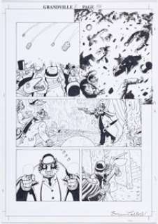 Talbot, Bryan - Bryan Talbot Grandville: Force Majeure Story Page 129 Original Art (Dark Horse, 2017). ...