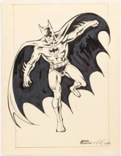 Guanlao, Ernie - Ernie Guanlao and Bob Downs - Batman Sketch Original Art (undated)....