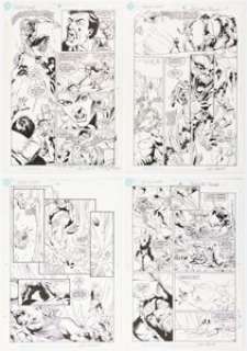 Isherwood, Geof - Geof Isherwood and Karl Kesel Suicide Squad #50 Story Pages 3-6 Original Art Group (DC, 1991). ... (Total: 4 Items)