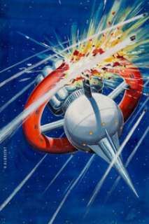 Stephan, Karl | Karl Stephan as H. Albrecht Utopia Zukunftsromane Magazine #120 Cover Original Art (Pabel, 1958).... | Heritage