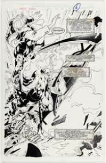 Salvador Larroca And Sergio Melia | Ghost Rider #71 Splash Page 5 Original Art (Marvel, 1996).... | Heritage