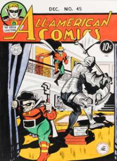 Irwin Hasen | All-American Comics #45 Cover Re-Creation Illustration Original Art (undated).... | Heritage