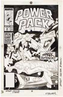 Jon Bogdanove And Hilary Barta | Power Pack #50 Cover Original Art (Marvel, 1989).... | Heritage