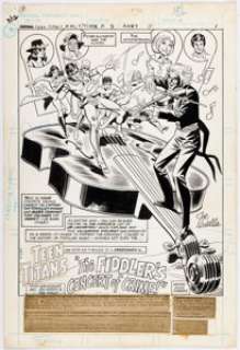 Irv Novick And Joe Giella | Teen Titans #46 Splash Page 1 Original Art (DC, 1977). (Total: 2 Items) | Heritage
