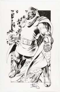 Alan Davis - Dr. Doom Specialty Illustration Original Art (undated). | Heritage