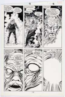 John Byrne and Tom Palmer Star Brand #12 Story Page 13 Original Art (Marvel, 1988).