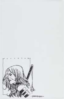 Harvey Tolibao - Psylocke Sketch Original Art (undated).