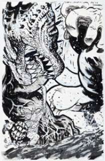 Daniel Warren Johnson Jurassic League #3 Cover Original Art (DC, 2022).