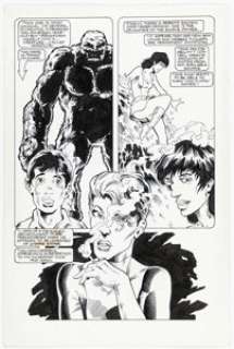 Bill Willingham and Bill Anderson Justice Machine Annual #1 Story Page 5 Original Art (Texas Comics, 1983).
