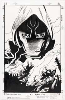 Dean Ormston Ghost Rider 2099 #13 Unused Cover Original Art (Marvel, 1995).