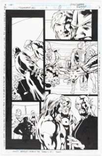 Bryan Hitch and Luke Rizzo Stormwatch #6 Story Page 13 Original Art (Image/WildStorm, 1998).