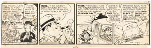 Al Capp Li’l Abner Daily Comic Strip Original Art dated 9-16-48 (United Feature Syndicate, 1948). | Heritage