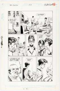 Denys Cowan and Rick Magyar The Question #3 Story Page 8 Original Art (DC, 1987).