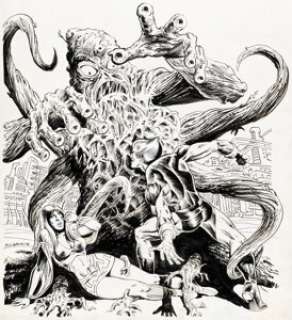 Al Milgrom Morlock 2001 #1 Unpublished Cover Original Art (Atlas/Seaboard, 1975). | Heritage