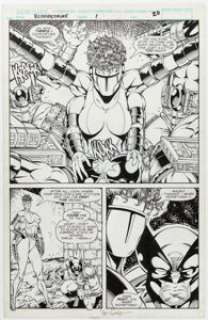 Rob Liefeld, Dan Fraga, and Danny Miki Bloodstrike #1 Story Page 20 Original Art (Image, 1993). | Heritage