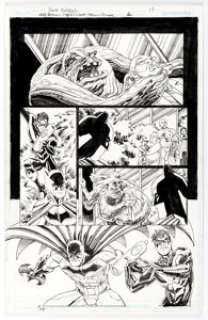 Scott Koblish Batman: The Caped Crusader Giant #1 Nightwing and Clayface Story Page 17 Original Art (DC, 2020).