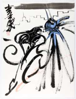 Andy Lee - Batman and Catwoman Specialty Illustration Original Art (undated).